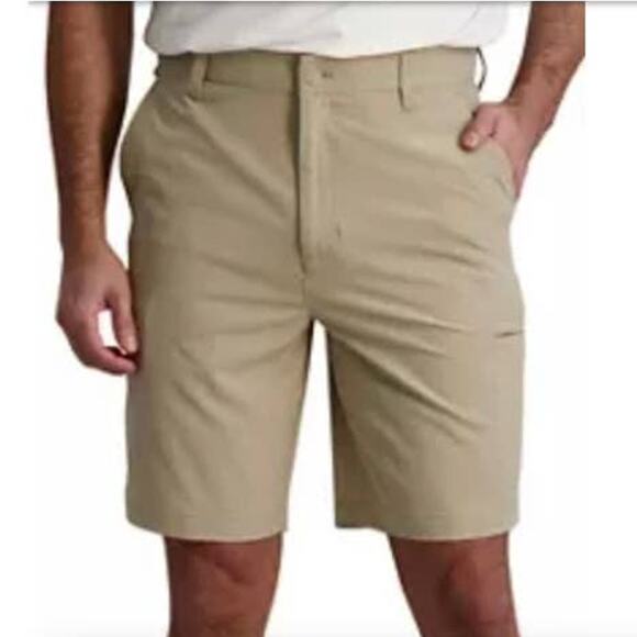 Chaps Beige Khaki Stretch Cargo Shorts Size 33 - Picture 1 of 7